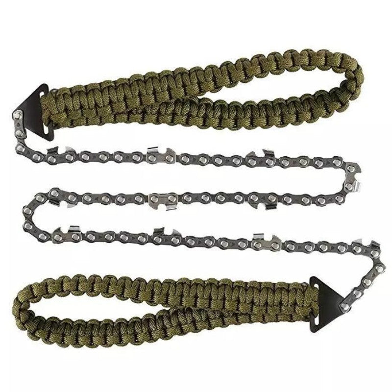 Braided Umbrella Rope Camping Survival Pocket Saw