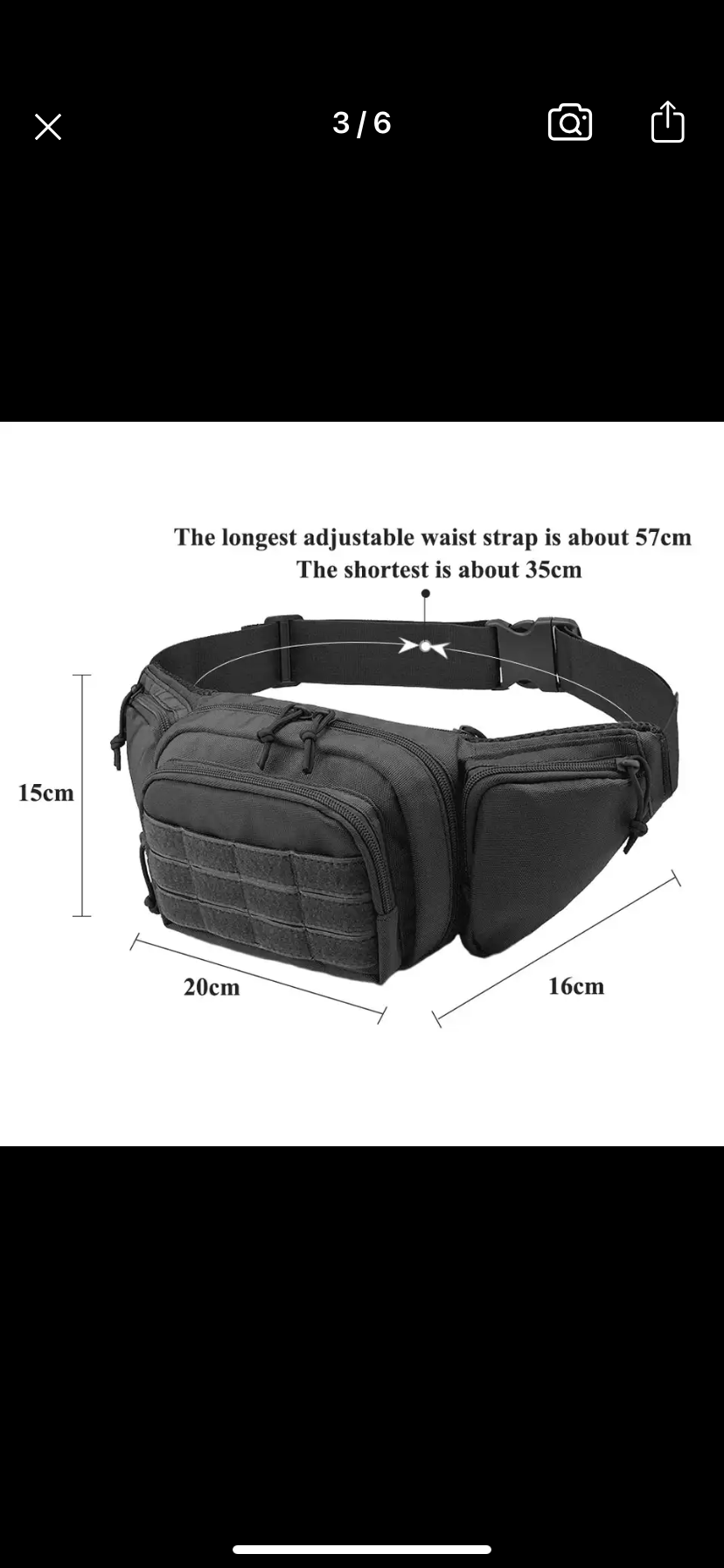 Outdoor tactical gun waist bag.